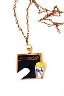 Cinema Chalkboard Necklace