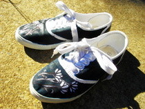 Floral Painted Shoes