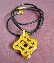 Bike Chain Pendant Necklace