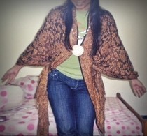 Batwing Outwear From Shawl/Pashmina