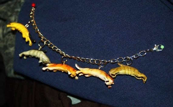 Flying Cats Charm Bracelet