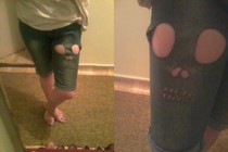 Cutout Jeans