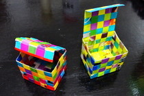 Magazine Woven Box With Lid