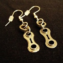 Bike Chain Earrings