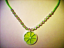 Fresh Summer Lime Necklace