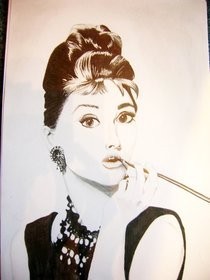 Drawing Audrey Hepburn