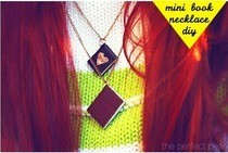 Mini Book Necklace