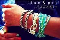 Pearl & Chain Bracelet
