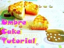 Ombre Polymer Clay Cake