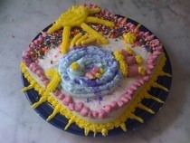 Happy Rainbow Fish Cake 