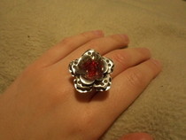 Wire Wrap Rose Ring