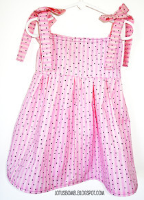 Pink Striped Toddler Dress
