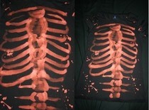 Bleach Print Skeleton Shirt