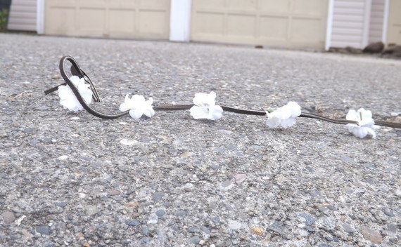 Flower And Leather Hair Extension