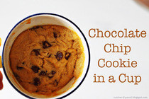 Chocolate Chip Cookie In A Cup 
