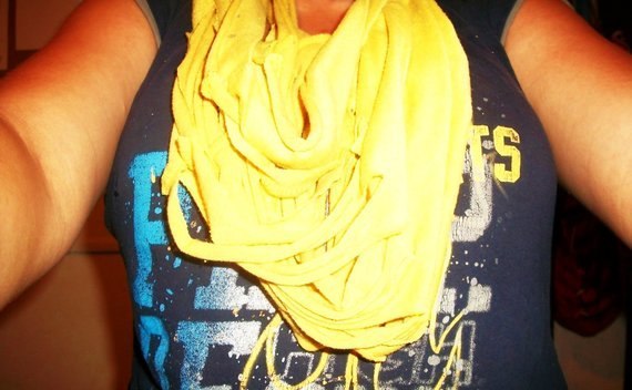 Shredded T Shirt Scarf
