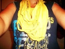 Shredded T Shirt Scarf
