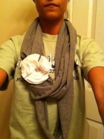 Up Cycled T Shirt Scarf 