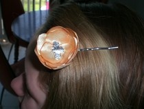 Satin Flower Hair Pin