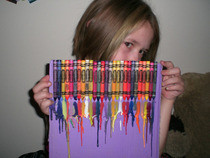 Melted Crayon Art