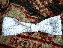 A Fancy Bow (Part 2 Of "Man's Dress Shirt Turned Into Stylish Woman's Jacket.")