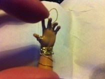 Little Tiny Braceletted Hand Charm