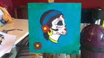 Sugar Skull Gypsy Head