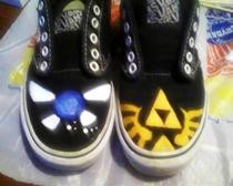 Legend Of Zelda: Re Painted Vans :D