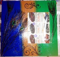 Peacock Feather Picture Frame