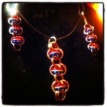 U Spride Patriotic Chain Maille Earrings