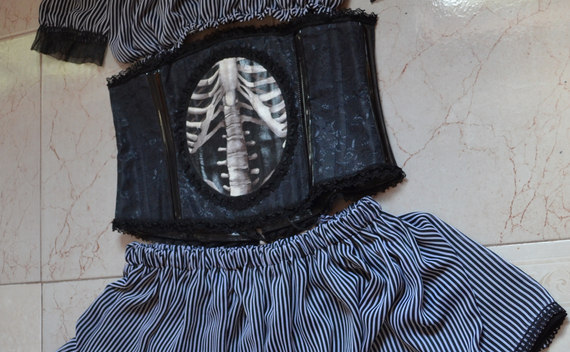 Steampunk Skirt And Top For A Corset