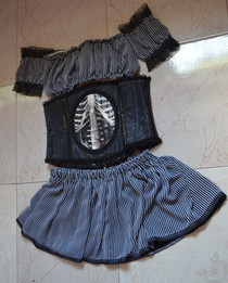 Steampunk Skirt And Top For A Corset
