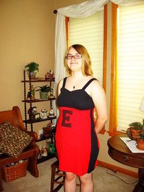 Two Color Tee Dress
