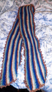 Sideways Girly Ruffle Scarf
