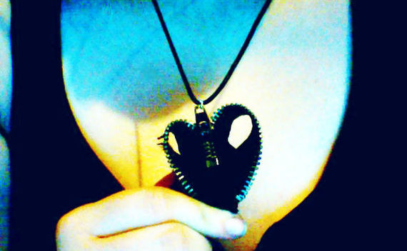 Zipper Heart Necklace