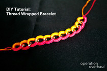 Thread Wrapped Bracelet