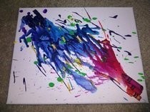 Melted Crayon Art