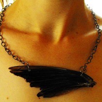 Real Bird Wing Necklace 
