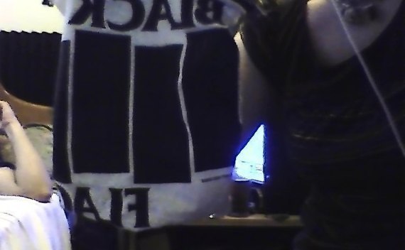 Black Flag T Shirt Into A Zipper Pouch