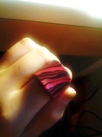 Marbled Polymer Clay Ring