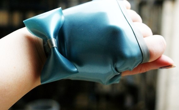 Latex Fingerless Gloves