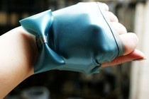 Latex Fingerless Gloves