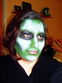 Beetlejuice Inspired Face Paint
