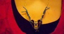 Zipper Heart Necklace