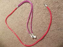 Pink And Purple Earphone Cord