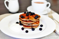 Vegan Blueberry Spelt Pancakes