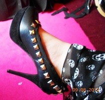 Killer Stud Heels Made From Boots!!
