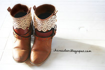 Restyle Old Boots With Belts