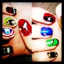 Superhero Nail Art