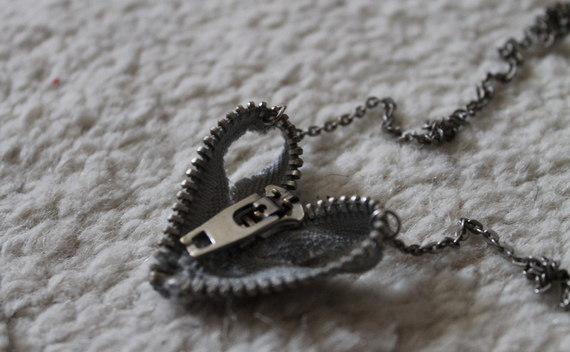 Zipper Heart Necklace